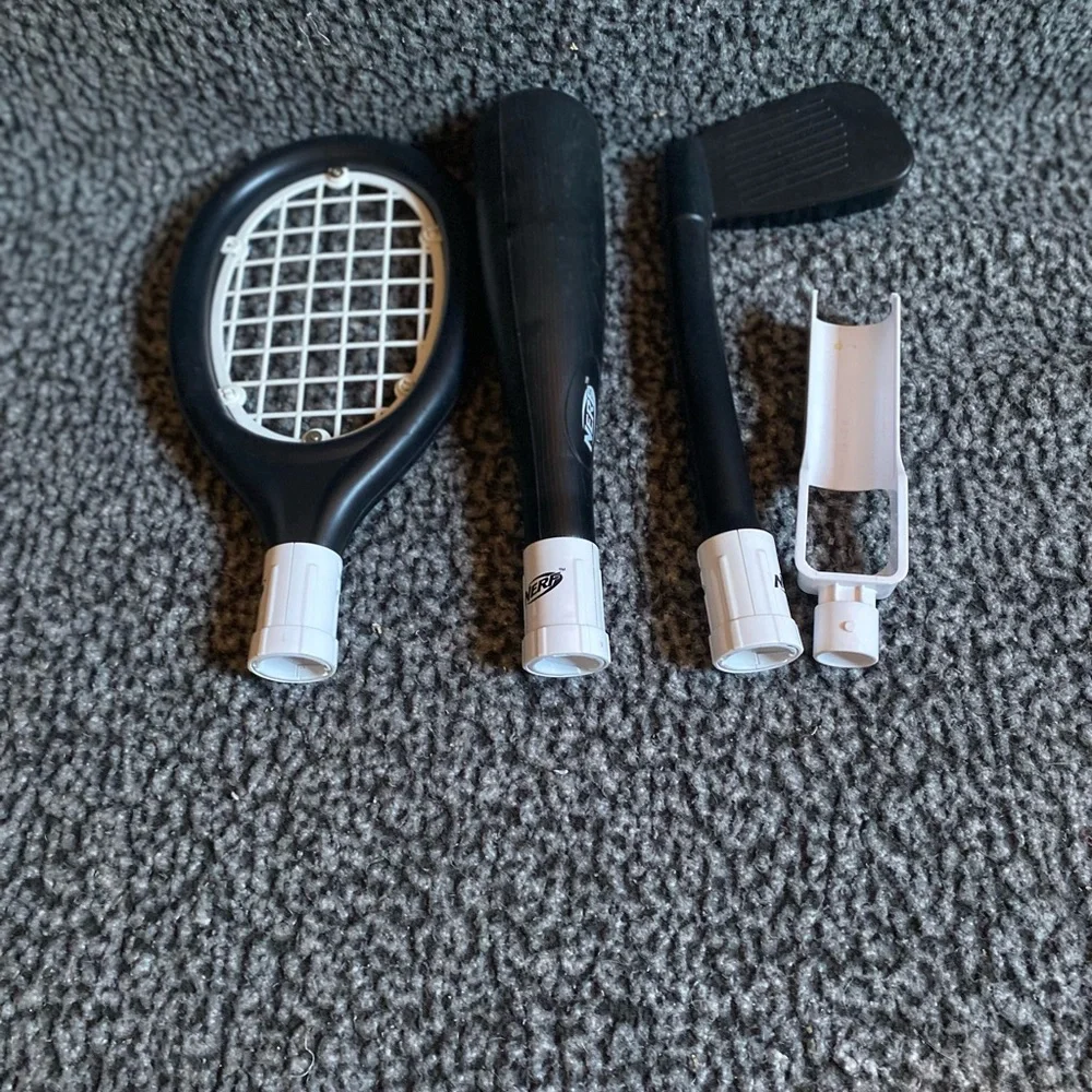 Nerf Black and White Sports Controller Accessory Pack